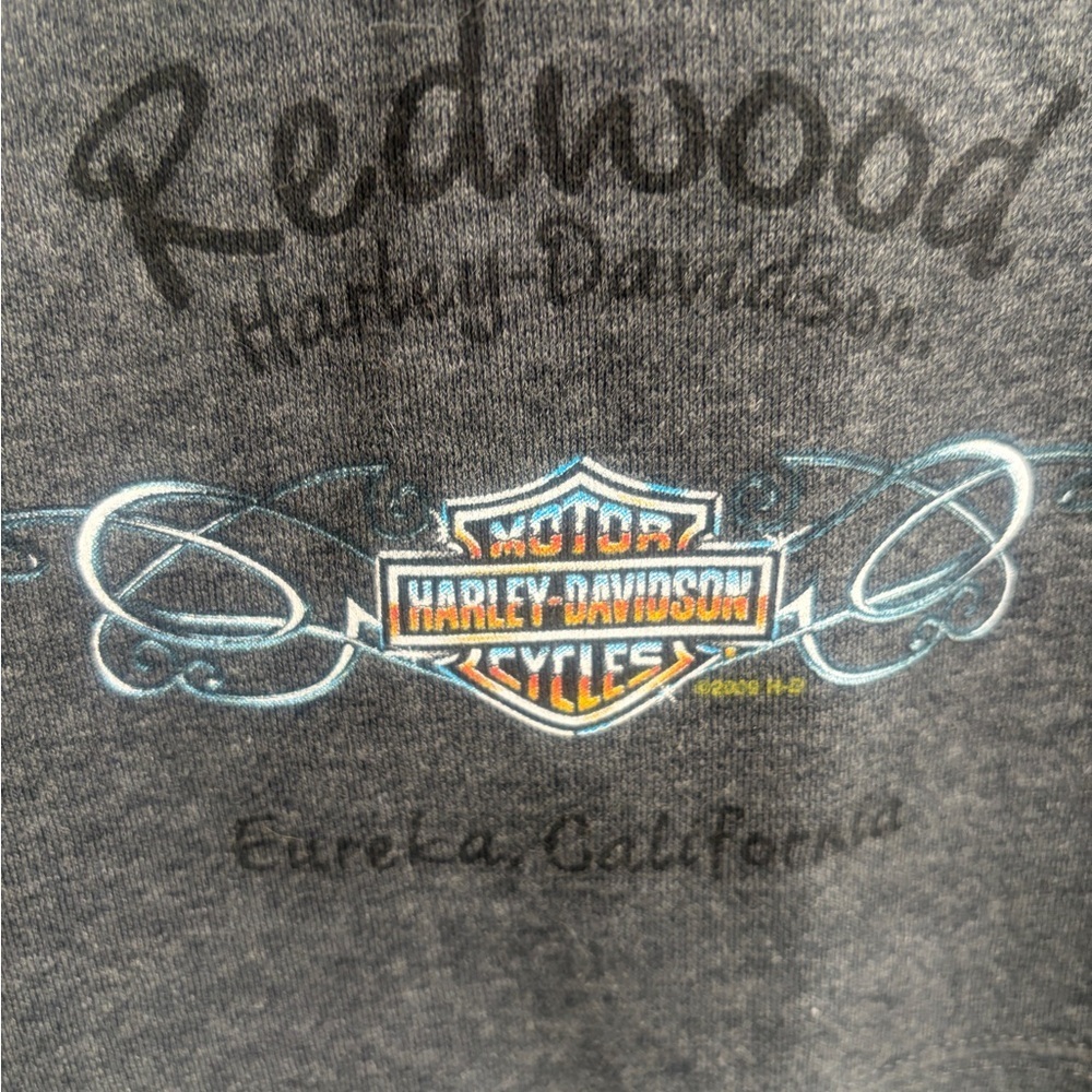 Excellent condition size L Harley-Davidson Charcoal Gray Sleeveless Logo Vest
